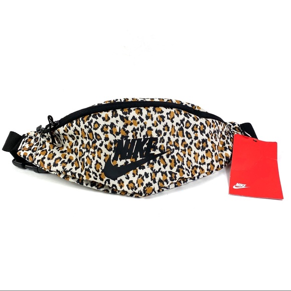 nike leopard fanny pack